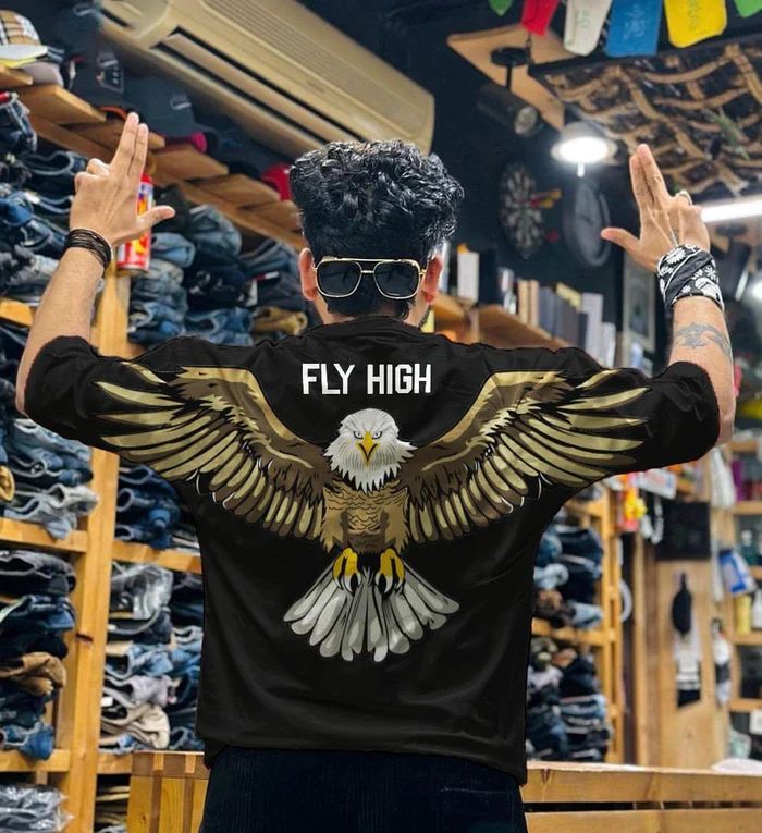 EAGLE PRINTED HOODIE FOR BOYS